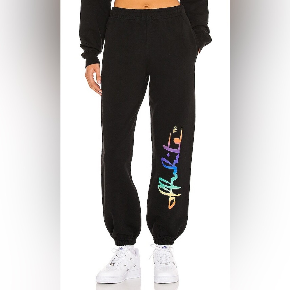 Off White Rainbow Logo Sweatpants